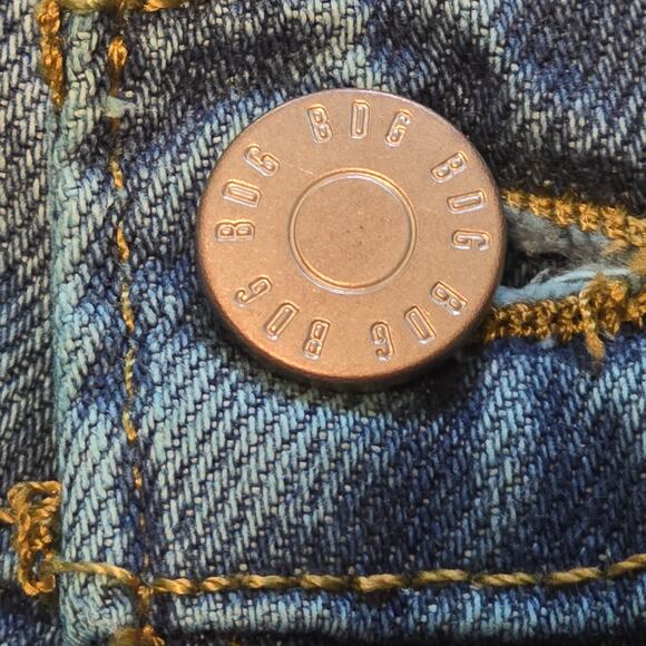 BDG Jeans Womens Size 26 Blue Cowboy Straight Leg High Rise Normcore Distressed - Picture 5 of 13